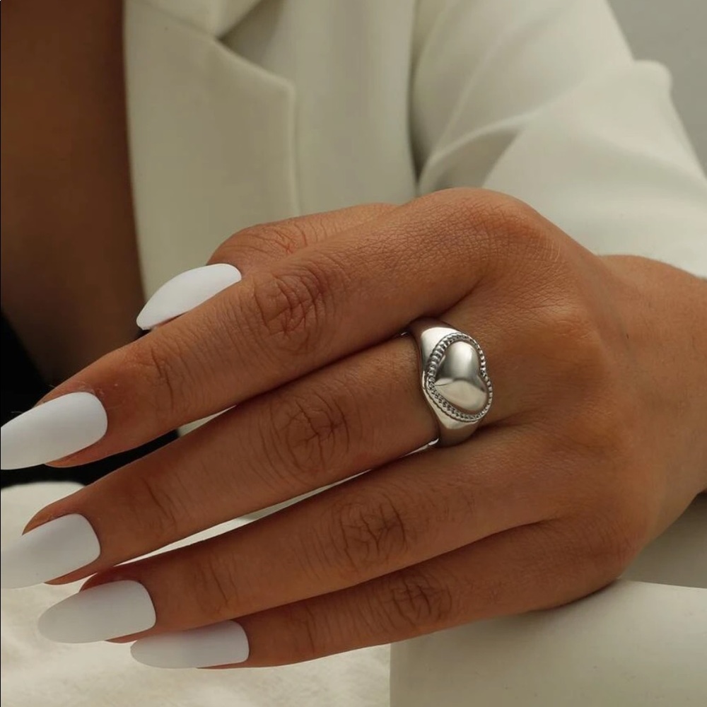 n e w |  silver heart ring⭐️